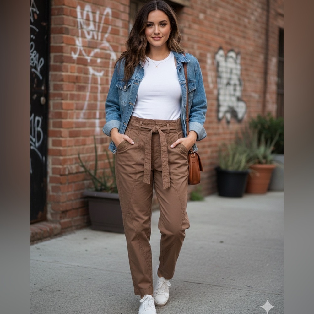 Anthropologie Ellie Utility Trousers
Pants Women's size 0 Brown
Embroidered Belt